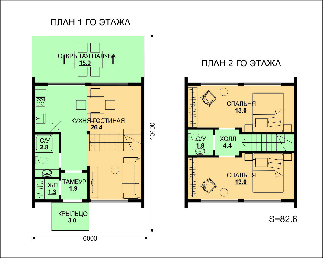 БАРНХАУС 82 м² по цене комнаты Акции компании ССК-ДОМ. Скидки, подарки